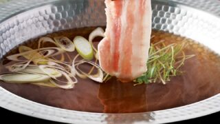 新スタイル！豚で牡蠣を巻いて！牡蠣豚しゃぶ