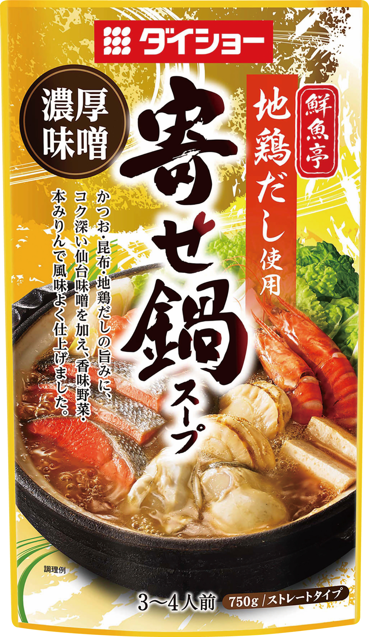 鮮魚亭　地鶏だし使用寄せ鍋スープ　濃厚味噌