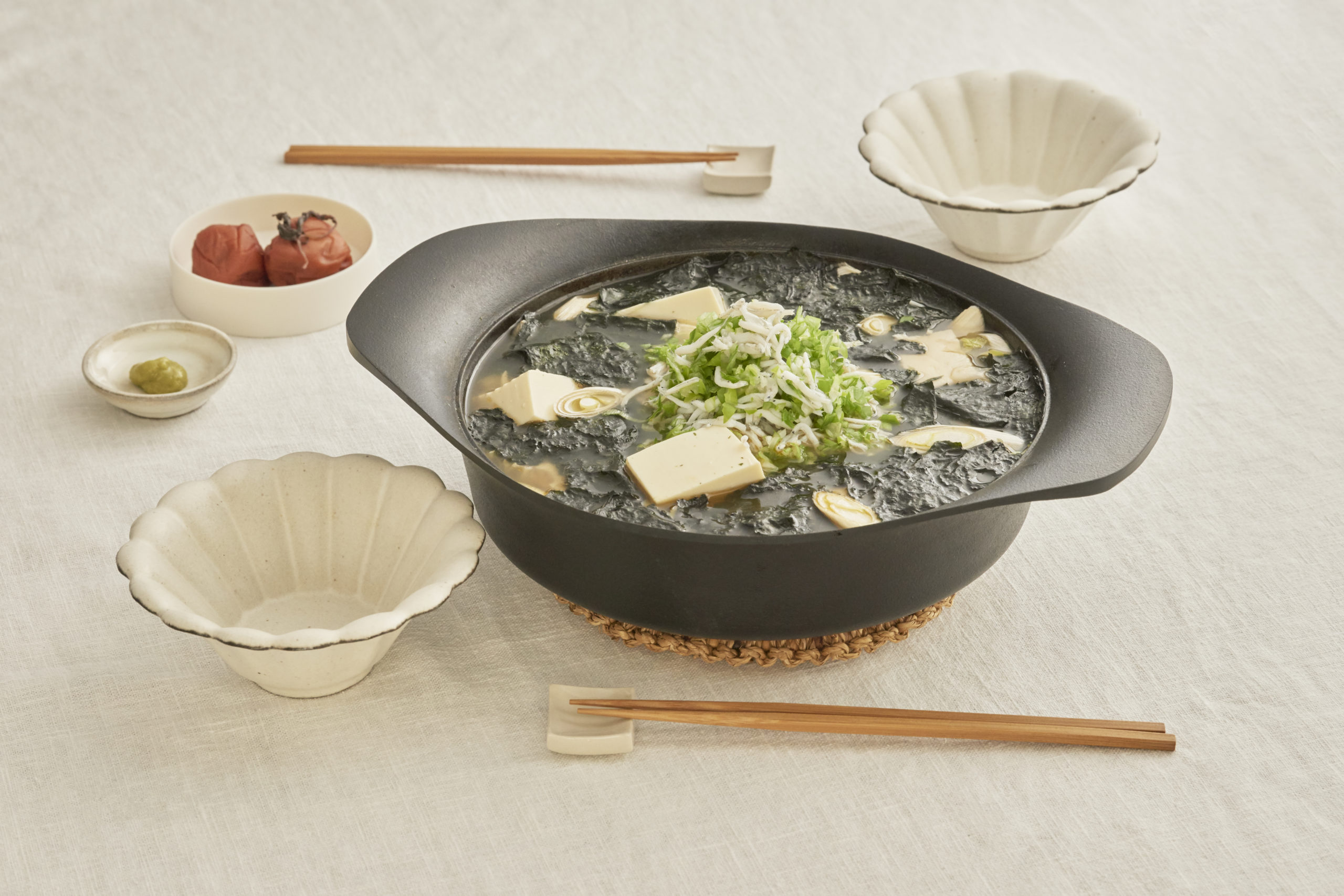 豆腐としらすの海苔鍋 豆腐としらすの海苔鍋