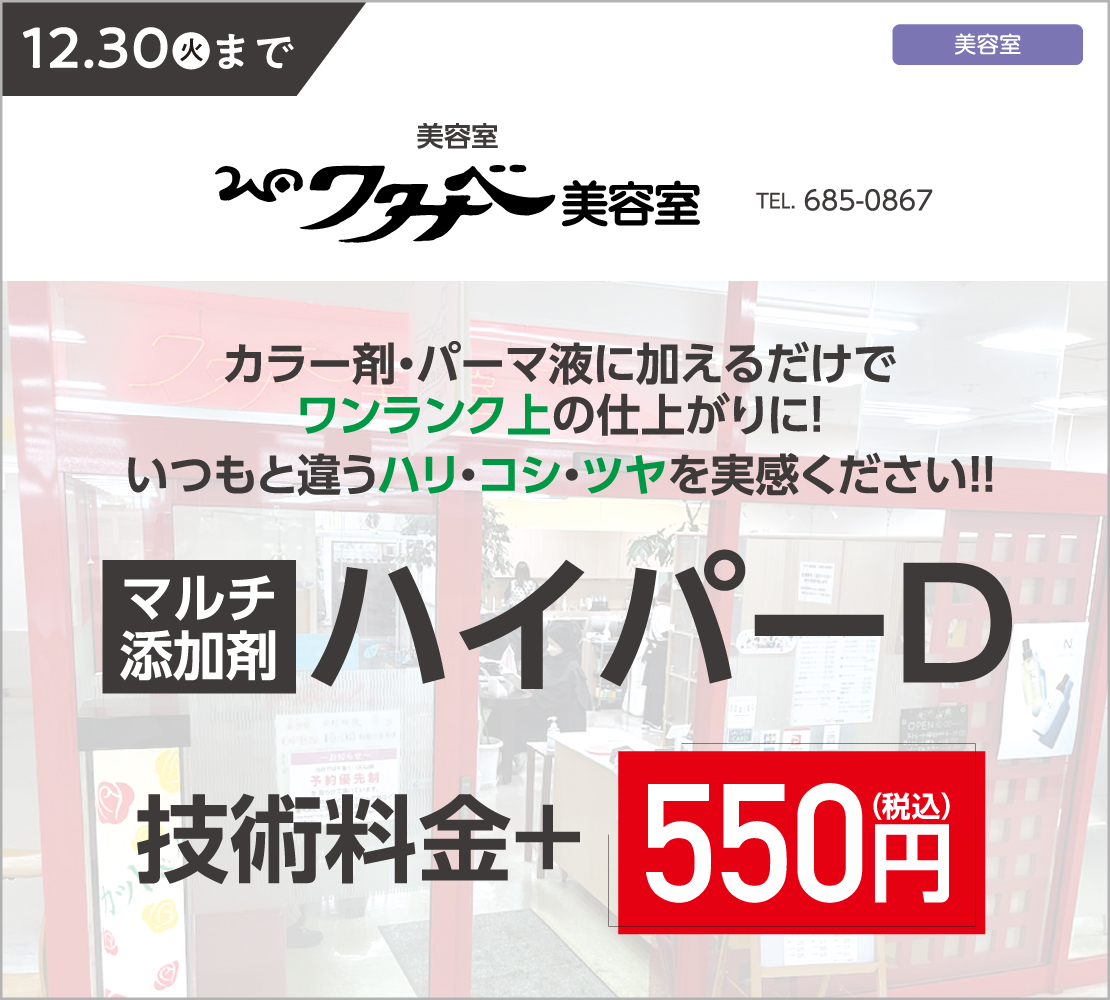 マルチ添加剤ハイパーD（ワタナベ美容室）