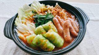 鍋つゆでお手軽に！ ピリ辛簡単！ロールキャベツ